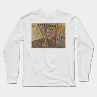 Liquid Gold Menorah Long Sleeve T-Shirt